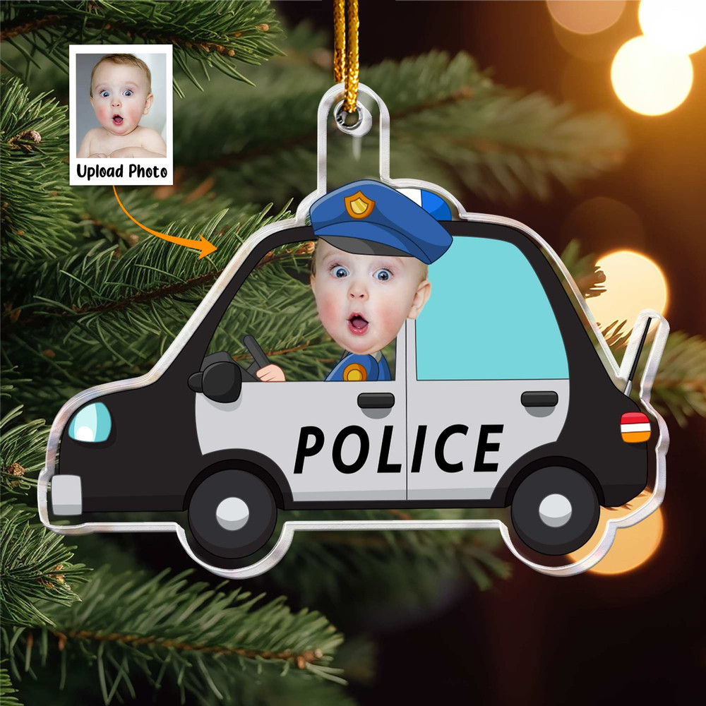 Kid-Riding-A-Police-Car-_-Transportation-Personalized-Acrylic-Photo-Ornament_1.jpg