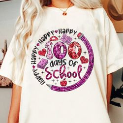 100 Days of School PNG, 100 Day Shirt Png, 100th Day Of School Celebration, Student Png Sublimation, Back to School Png