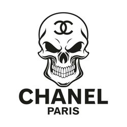 Chanel Paris Skull Svg, Skull Logo Svg