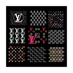 Louis Vuitton Pattern Logo Svg Bundle