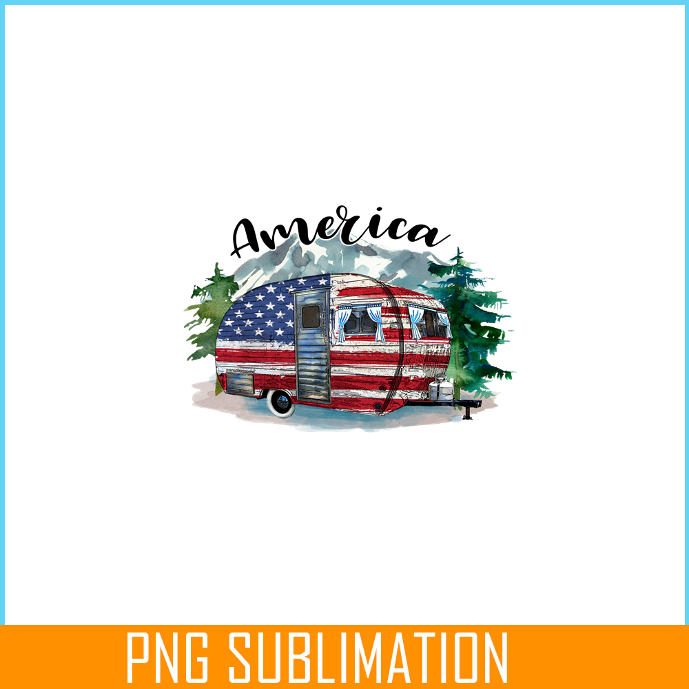 CAMP07112341-America PNG Camping PNG Car Camper American Flag PNG.png