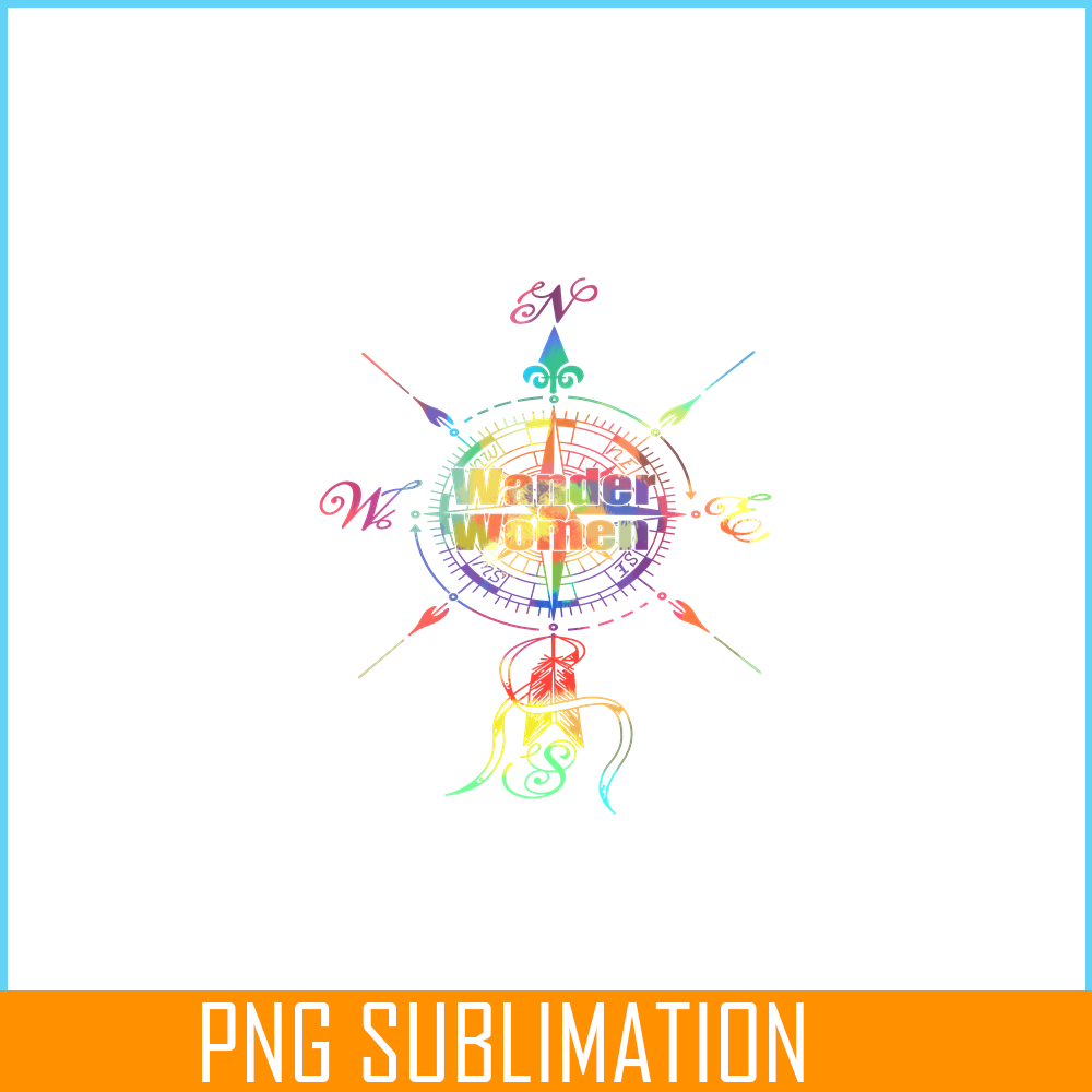 CAMP07112385-Wander Women PNG Camping PNG Compass On A American Flag Background PNG.png