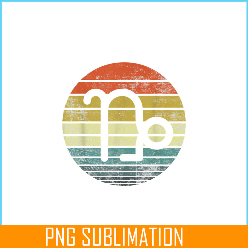 CPB28102313-Capricorn Gifts PNG Funny Retro Sunset PNG Zodiac Sign Birthday PNG.png