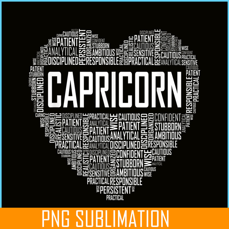 CPB28102350-Capricorn Zodiac Traits PNG Horoscope Astrology Sign PNG Capricorn Heart PNG.png