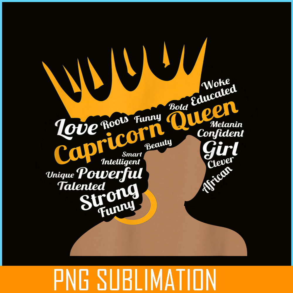 CPB28102386-Zodiac January Birthday PNG Capricorn Queen PNG December Birthday PNG.png