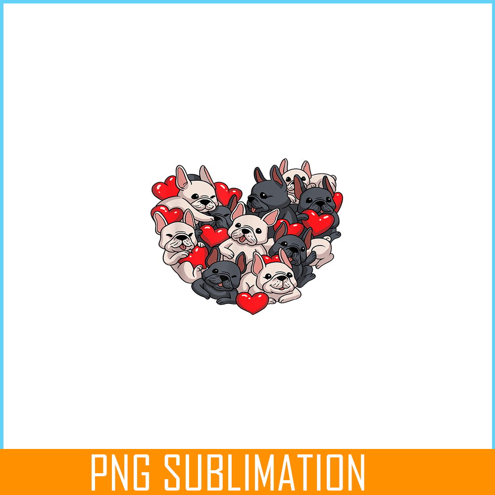 HL161023107-French Bulldog Valentine's Day PNG, Frenchie Dog Lover PNG, French Dog Artwork PNG.png