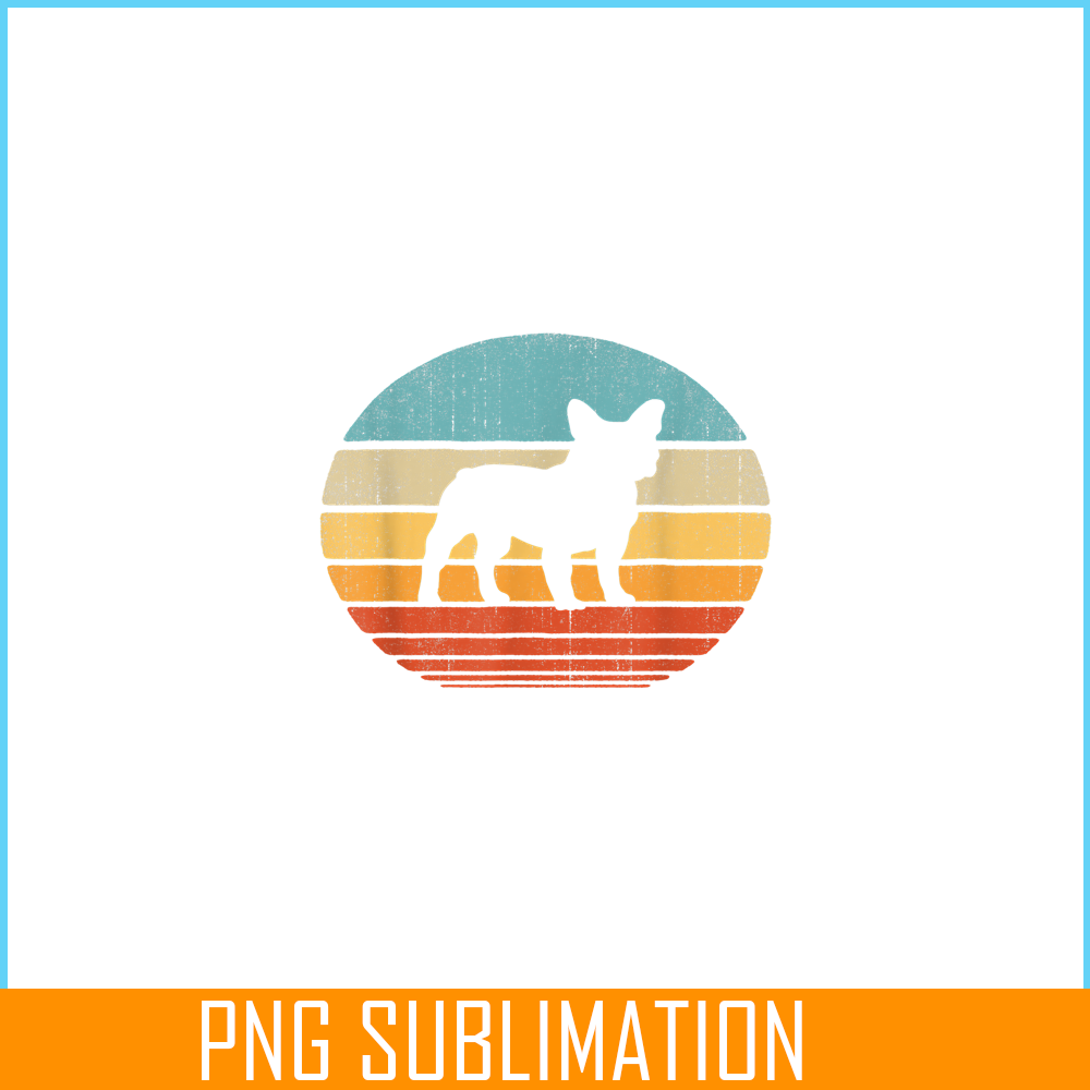 HL161023109-French Bulldog Vintage Silhouette 60s 70s PNG, Frenchie Dog Lover PNG, French Dog Artwork PNG.png