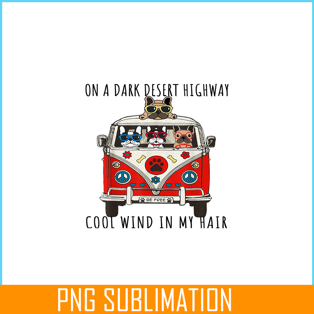 HL16102336- Dark Desert Highway PNG, French Bulldog Artwork PNG, Bulldog Mascot PNG.png