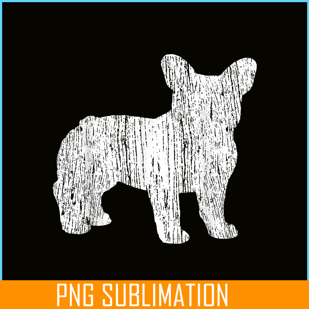 HL16102393-Vintage French Bulldog Silhouette PNG, Frenchie Dog Lover PNG, French Dog Artwork PNG.png
