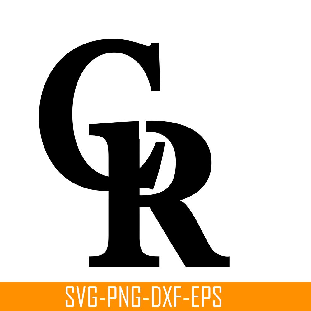 MLB01122350-Black Text Colorado Rockies SVG PNG DXF EPS AI, Major League Baseball SVG, MLB Lovers SVG MLB01122350.png