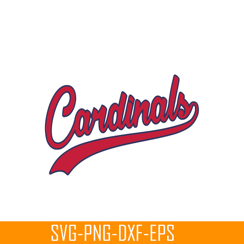 MLB2041223106-Cardinals Red Text SVG, Major League Baseball SVG, Baseball SVG MLB2041223106.png