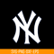 MLB204122327-NewYork Yankees White Logo SVG, Major League Baseball SVG, Baseball SVG MLB204122327.png