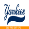 MLB204122328-NewYork Yankees The Blue Text SVG, Major League Baseball SVG, Baseball SVG MLB204122328.png