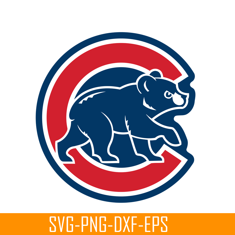 MLB30112368-The Cubs And Bear SVG PNG DXF EPS AI, Major League Baseball SVG, MLB Lovers SVG MLB30112368.png