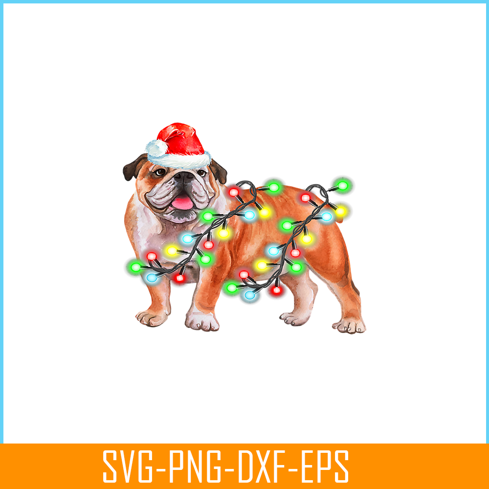 PNG141023114-Bulldog Christmas Sweater Shirt Pajama Light Santa Gift Xmas T-Shirt Png.png