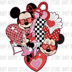 Retro Valentines Mickey Mouse png