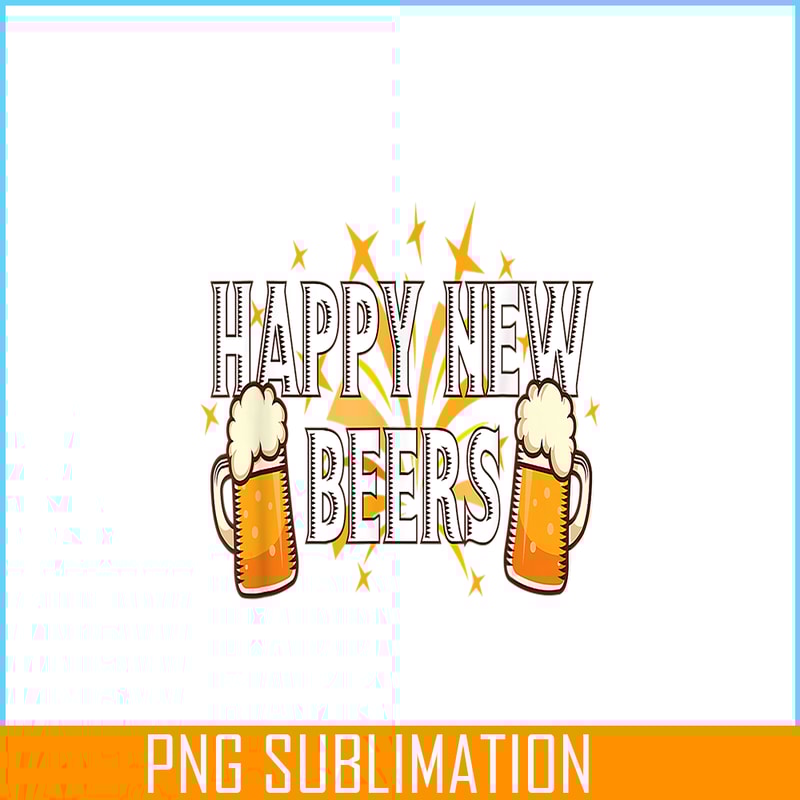 BEER28102336-Happy New Beers PNG New Year Party PNG New Year With Beer PNG.png