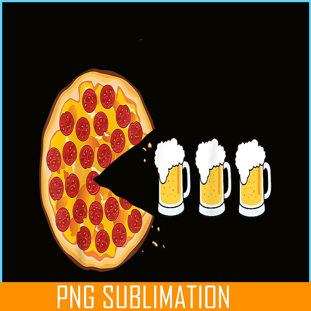 BEER28102359-Pepperoni Pizza And Beer Funny Pizza PNG Beer Lover PNG.png