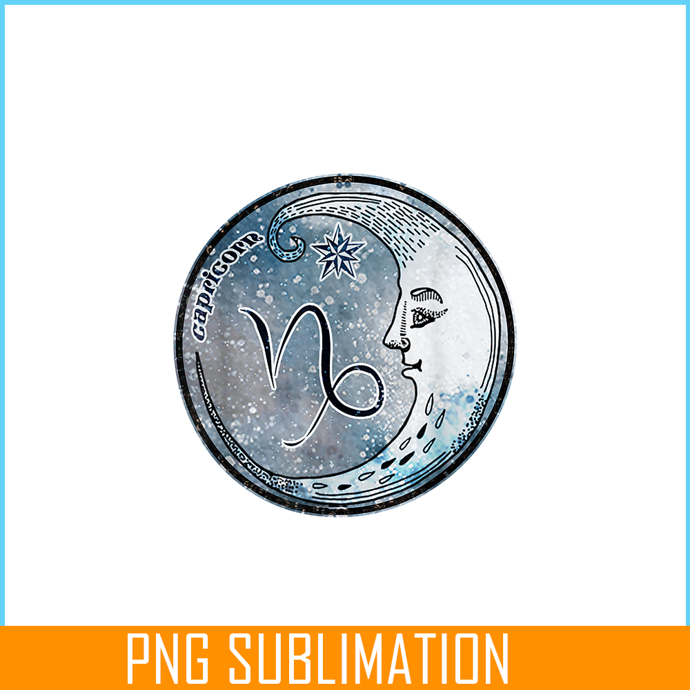 CPB28102323-Capricorn Moon PNG Sign Astrology PNG Zodiac Symbol PNG.png