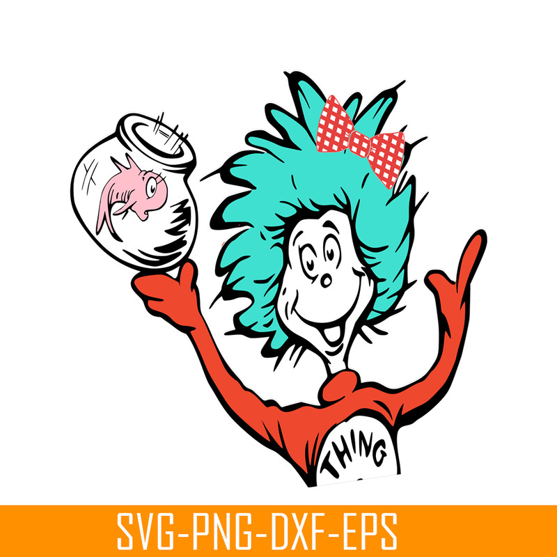 DS105122328-Thing 2 Half SVG, Dr Seuss SVG, Cat In The Hat SVG DS105122328.png