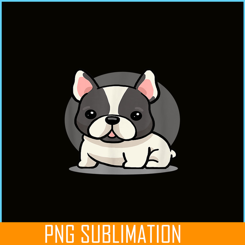 HL16102324-Cute Kawaii French Bulldog PNG, Chibi Dog PNG, Frenchie Dog Lover PNG.png