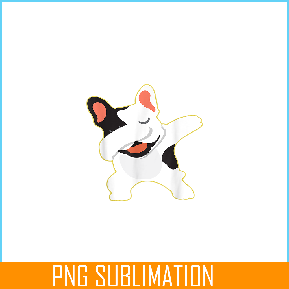 HL16102327-Dabbing French Bulldog PNG, Frenchie Dog Lover PNG, Bulldog Mascot PNG.png
