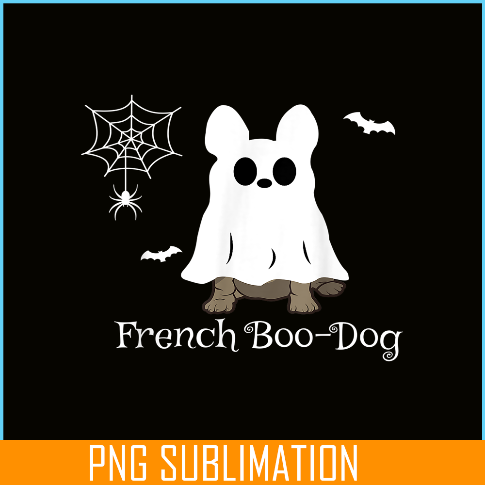 HL16102362-French Boo-Dog Dog PNG, French Bulldog Halloween PNG, Bulldog Mascot PNG.png