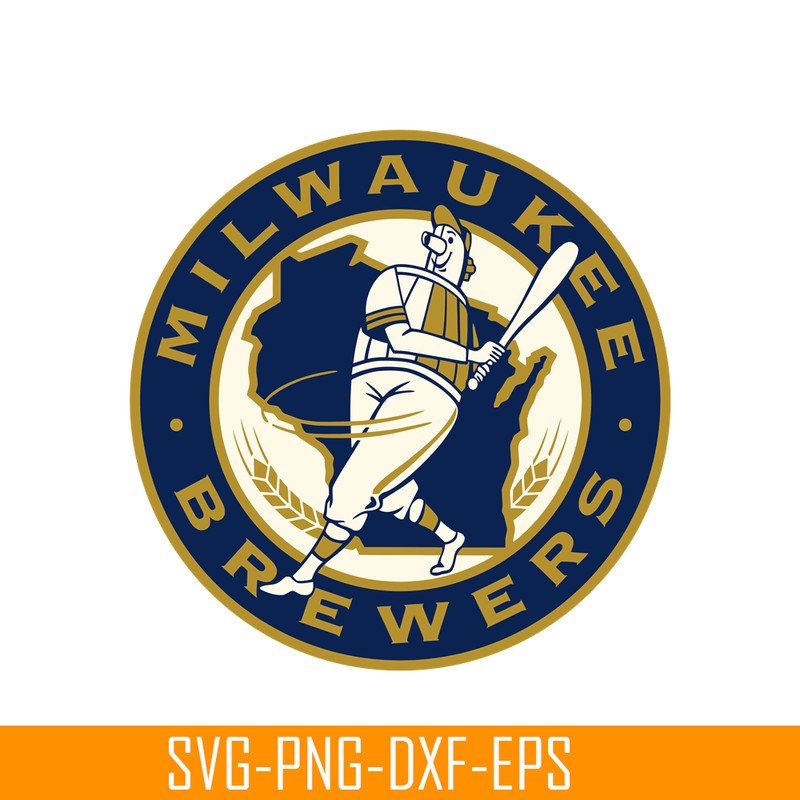 MLB011223152-Milwaukee Brewers Golden Logo SVG, Major League Baseball SVG, MLB Lovers SVG MLB011223152.png