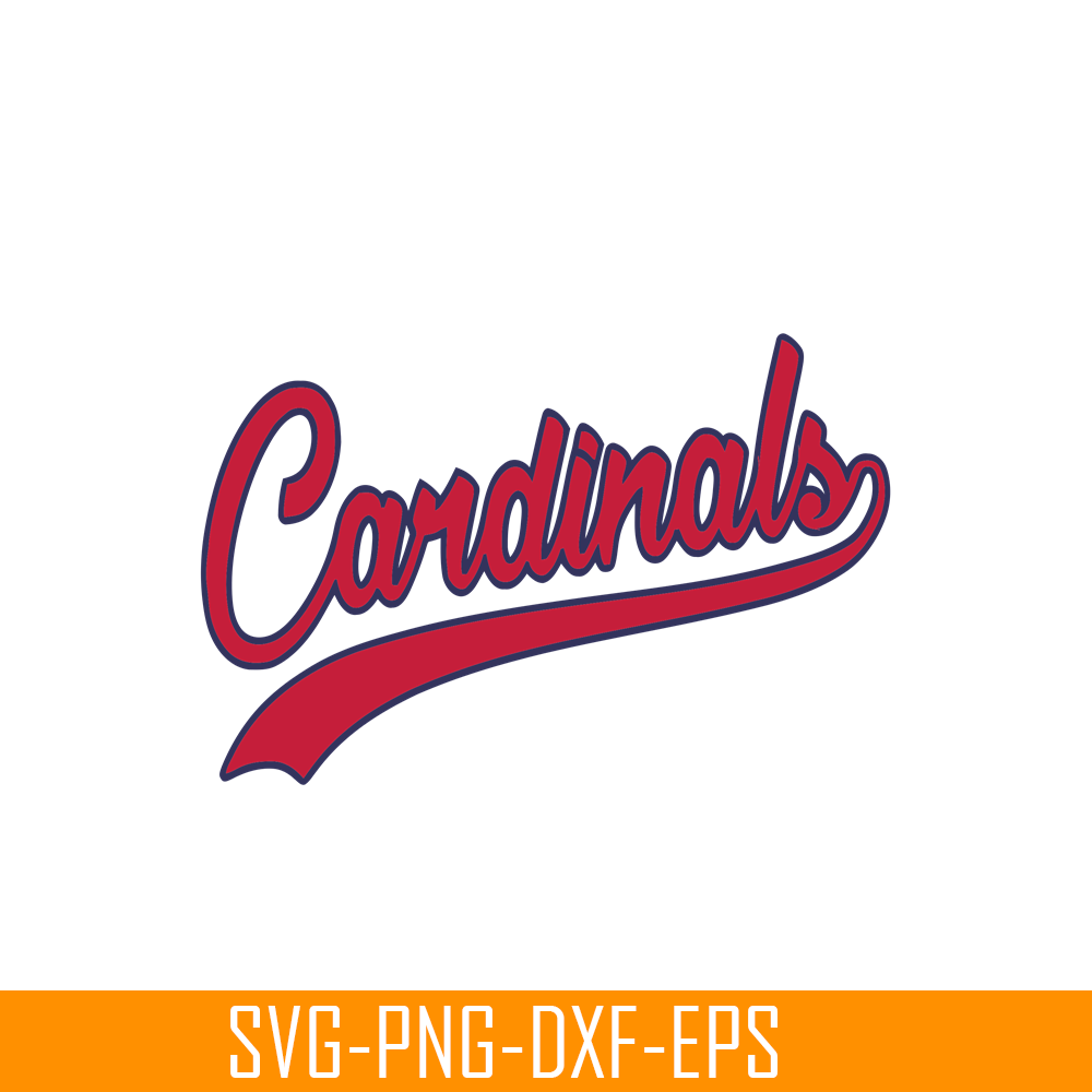 MLB2041223106-Cardinals Red Text SVG, Major League Baseball SVG, Baseball SVG MLB2041223106.png