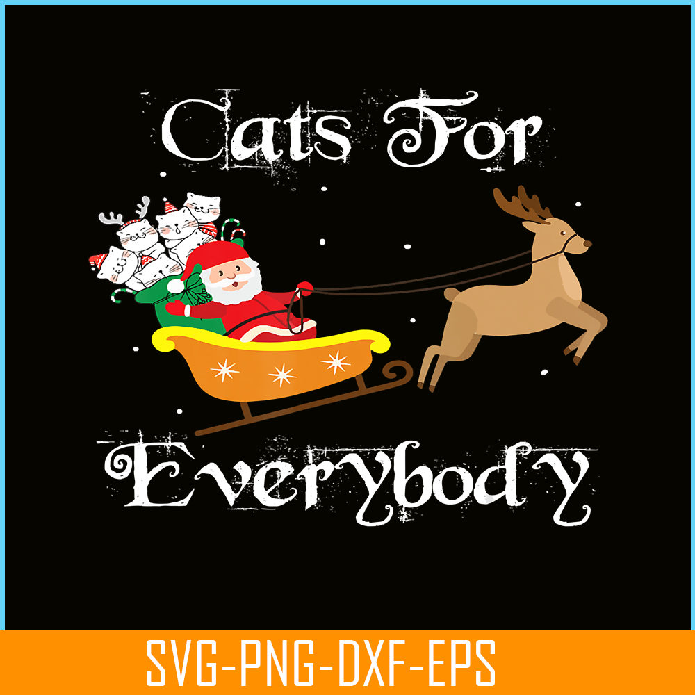 PNG141023120-Cats For Everybody Christmas Santa Cute Cat Lover Xmas T-Shirt Png.png