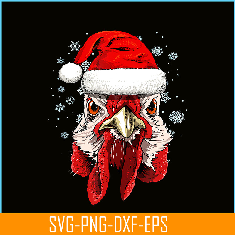 PNG141023125-Chicken Christmas Santa Hat Xmas Gifts Kids Boys Girls T-Shirt Png.png