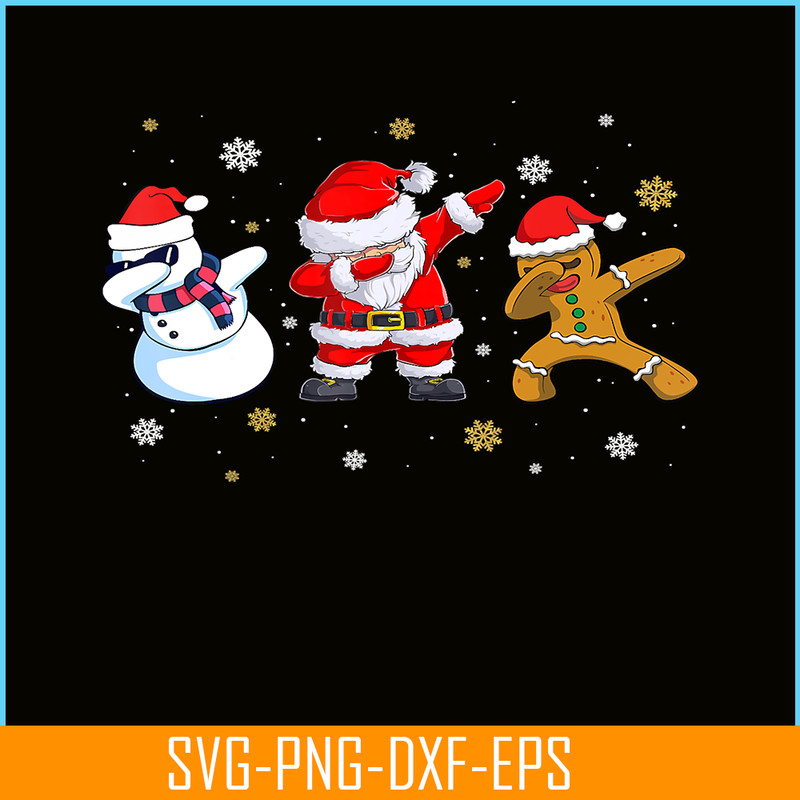 PNG141023149-Christmas Dabbing Santa And Friends Boys Kids Dab Xmas T-Shirt Png.png