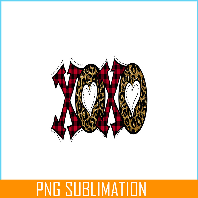 VLT19102317-XOXO Leopard PNG, Sweet Valentine PNG, Valentine Holidays PNG.png