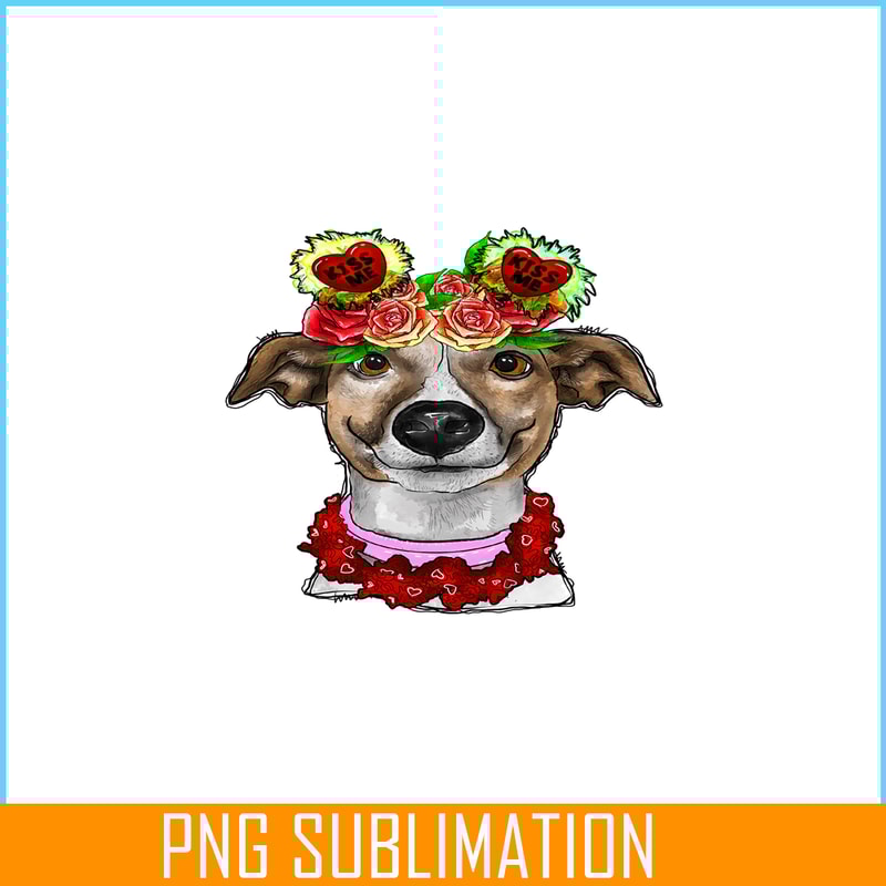 VLT19102335-Cute Dog Valentine Day PNG, Hearts Valentine PNG, Valentine Holidays PNG.png