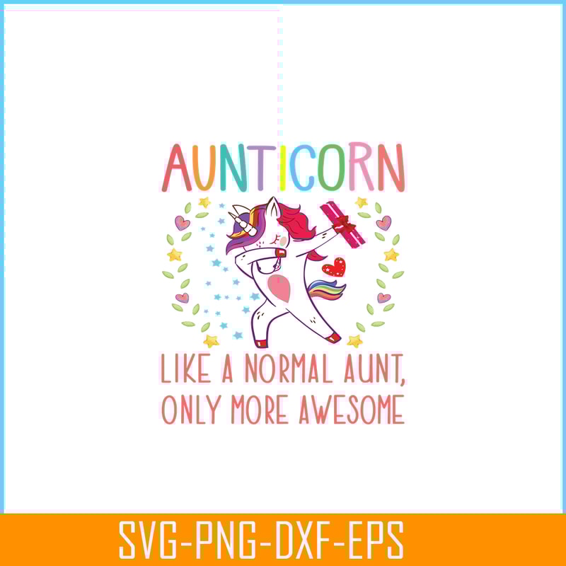 PNG14102343-Aunticorn Cute Unicorn for an Awesome Aunt Fitted T-Shirt Png.png