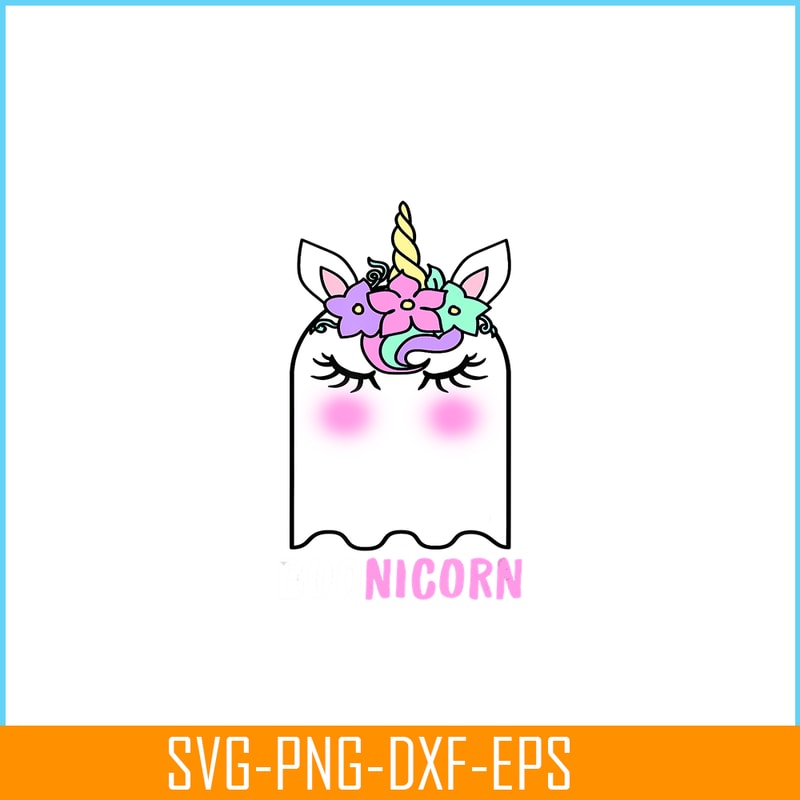 PNG14102347-Boonicorn Unicorn Ghost, Unicorn Halloween Shirt for Girls T-Shirt Png.png