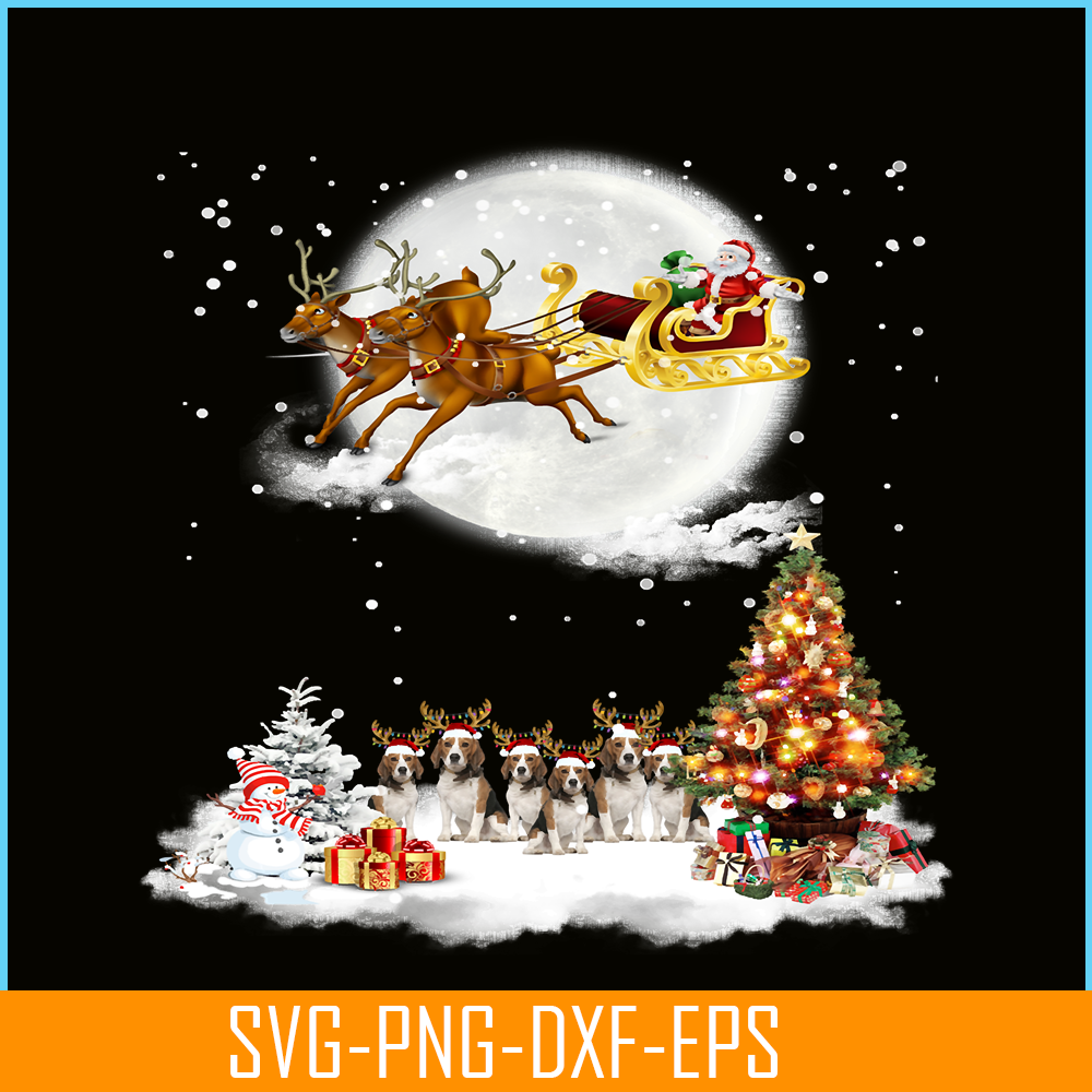 PNG14102390-Beagle Christmas Santa Reindeer Xmas Gift For Beagle Dog Men Sweatshirt Png.png