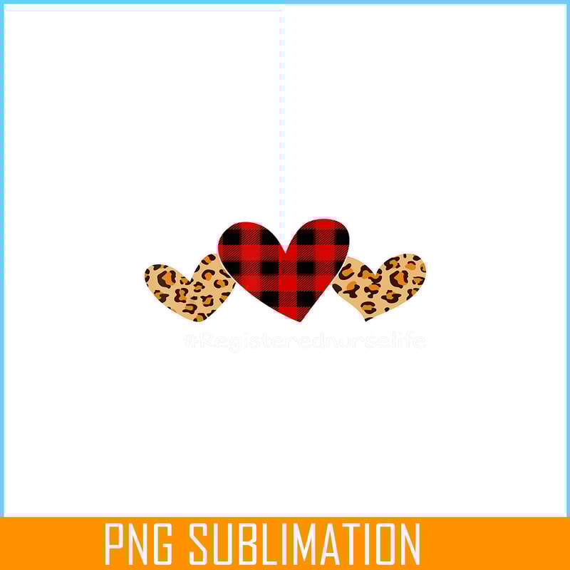 VLT19102318-Buffalo Plaid Hearts PNG, Sweet Valentine PNG, Valentine Holidays PNG.png