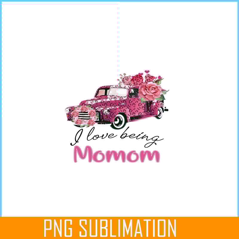 VLT19102354-I Love Being Momom PNG, Pink Valentine PNG, Valentine Holidays PNG.png