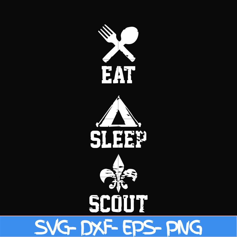CMP089-Eat sleep scout svg, camping svg, png, dxf, eps digital file CMP089.jpg