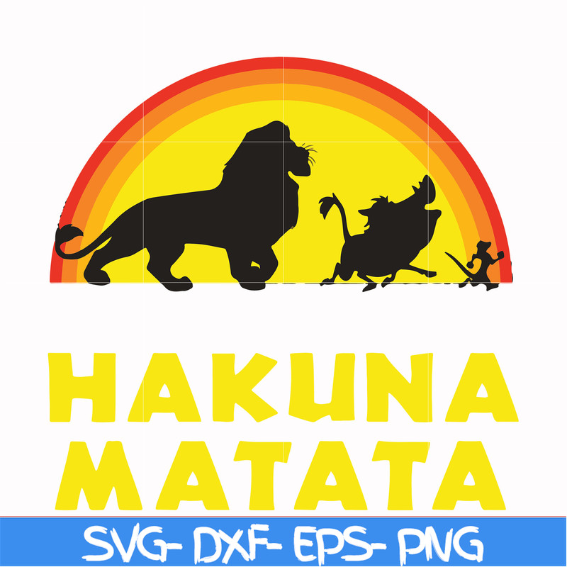 FN000158-Hakuna Matata svg, png, dxf, eps file FN000158.jpg