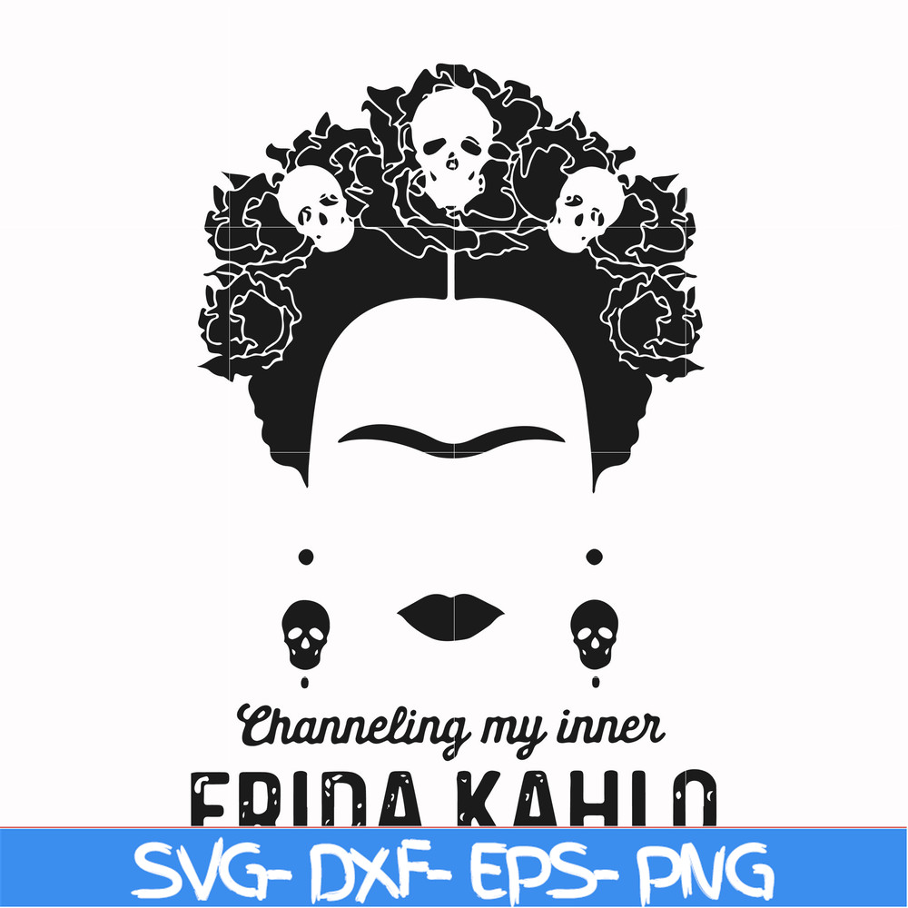 FN000354-Frida Kahlo svg, png, dxf, eps file FN000354.jpg