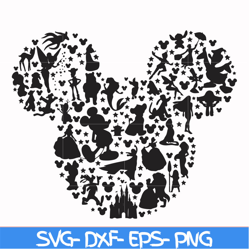 FN00062-Mickey svg, png, dxf, eps file FN00062.jpg
