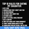 FN000622-Top 10 rules for dating my daughter svg, png, dxf, eps file FN000622.jpg