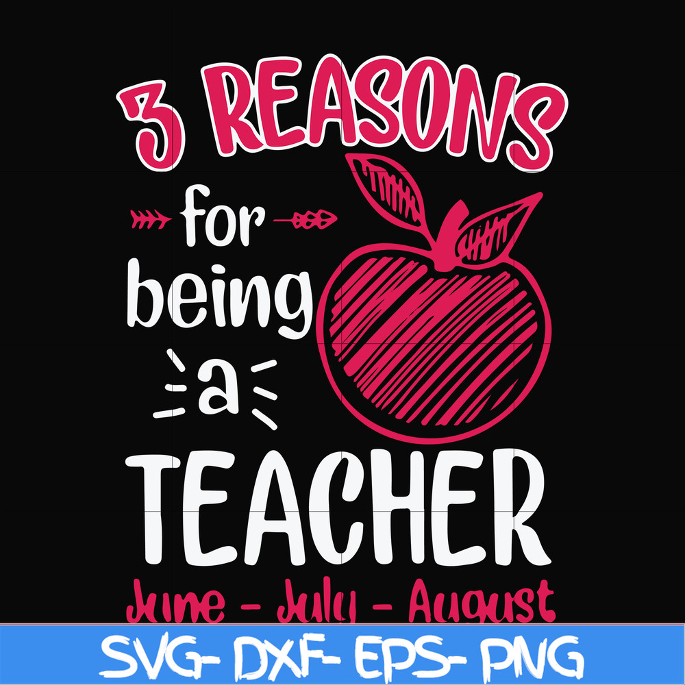 FN000630-3 reasons for being a teacher svg, png, dxf, eps file FN000630.jpg