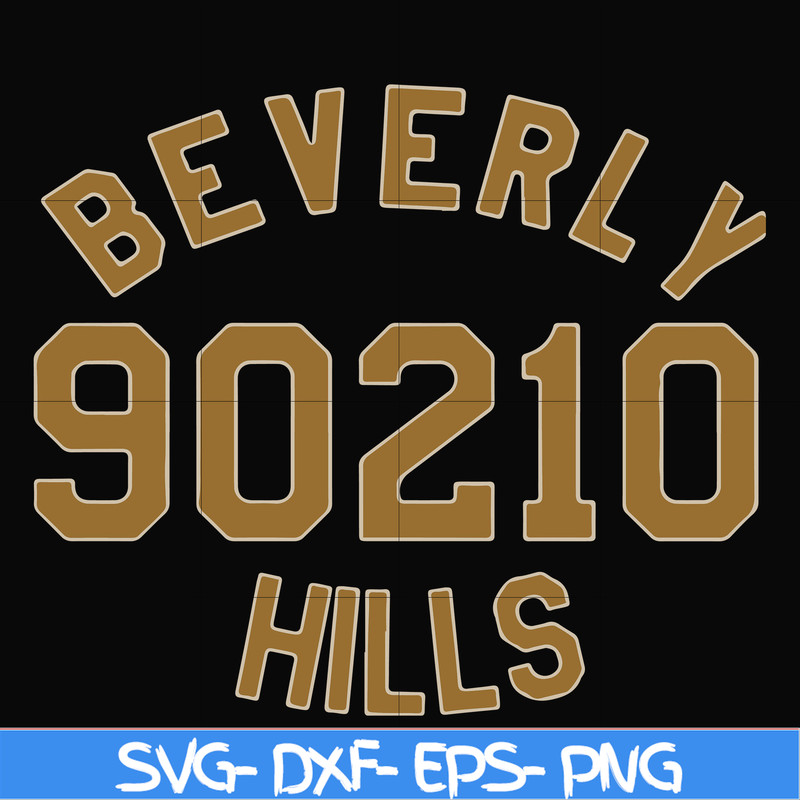 FN000652-Beverly 90210 hills svg, png, dxf, eps file FN000652.jpg