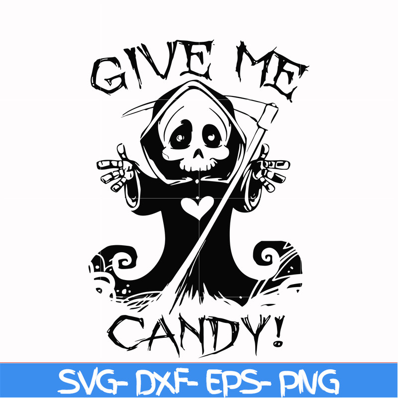 HLW0012-give me candy svg, halloween svg, png, dxf, eps digital file HLW0012.jpg
