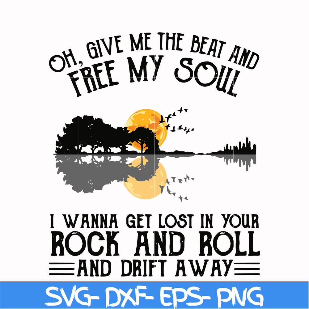 HLW0166-Give me the beat and free my soul svg, png, dxf, eps digital file HLW0166.jpg