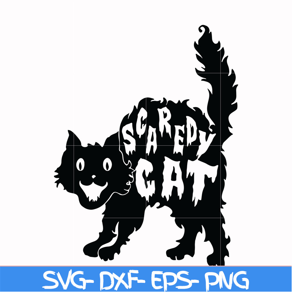 HLW17072014-Scaredy cat svg, png, dxf, eps digital file HLW17072014.jpg