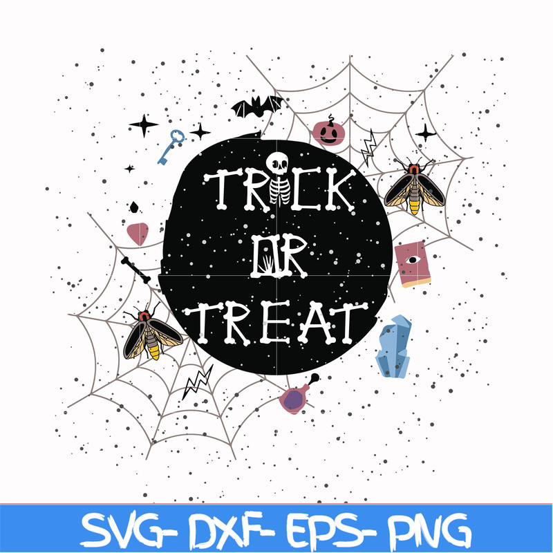 HLW17072017-Trick or treat svg, png, dxf, eps digital file HLW17072017.jpg